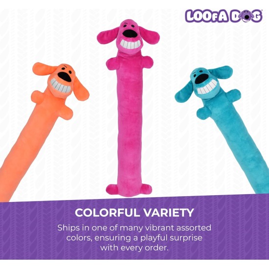 Multipet's Original Loofa Jumbo Dog Toy in Assorted Colors, 24-Inch Multipet's Original Loofa Jumbo Dog Toy in Assorted Colors, 24-Inch