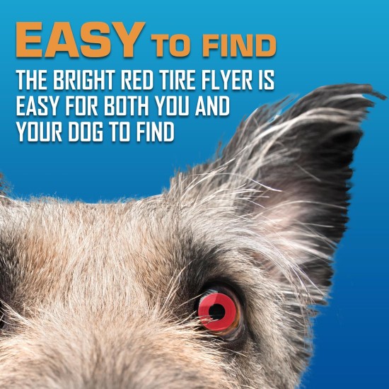 NERF Dog Toy Clear TPR Tyre Flyer 10" Blue for Dogs of All Sizes Weather and Water Resistant Ideal for Training and Mental Stimulation NERF Dog Toy Clear TPR Tyre Flyer 10" Blue for Dogs of All Sizes Weather and Water Resistant Ideal for Training and Mental Stimulation