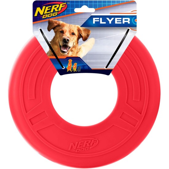 Nerf Dog Atomic Flyer, 10-inch, Red Nerf Dog Atomic Flyer, 10-inch, Red