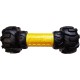 Nerf Dog Axle Tread Dog Toy with Interactive Feeder, Lightweight, Durable and Water Resistant, 7 Inch, for Medium Breeds, Single Unit, Yellow/Black Nerf Dog Axle Tread Dog Toy with Interactive Feeder, Lightweight, Durable and Water Resistant, 7 Inch, for Medium Breeds, Single Unit, Yellow/Black