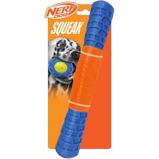 Nerf Dog Exo Squeaky Dog Toy TPR 11.5" Blue/Orange Nerf Dog Exo Squeaky Dog Toy TPR 11.5" Blue/Orange