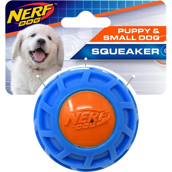 Nerf Dog Exo Squeaky Dog Toy TPR 11.5" Blue/Orange Nerf Dog Exo Squeaky Dog Toy TPR 11.5" Blue/Orange