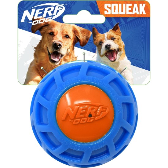 Nerf Dog Exo Squeaky Dog Toy TPR 11.5" Blue/Orange Nerf Dog Exo Squeaky Dog Toy TPR 11.5" Blue/Orange