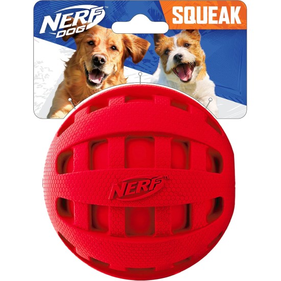 Nerf Dog Squeak Ball Check, red Nerf Dog Squeak Ball Check, red