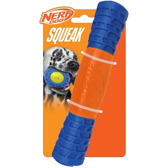 Nerf Dog TPR EXO Quietschstab, 20,3 cm, Blau/Orange Nerf Dog TPR EXO Quietschstab, 20,3 cm, Blau/Orange