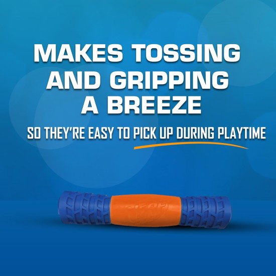 Nerf Dog TPR EXO Squeaky Stick 8" Blue/Orange Nerf Dog TPR EXO Squeaky Stick 8" Blue/Orange