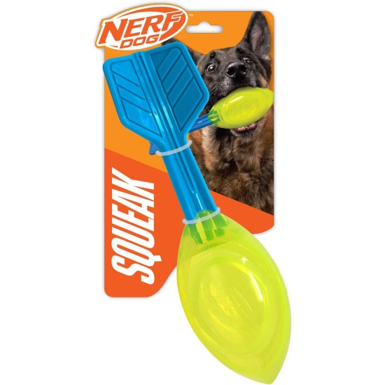 Nerf Dog Vortex Ball with Loud Squeaker, 12" Durable Interactive Fetch Toy for Dogs, Light Blue/Green Nerf Dog Vortex Ball with Loud Squeaker, 12" Durable Interactive Fetch Toy for Dogs, Light Blue/Green