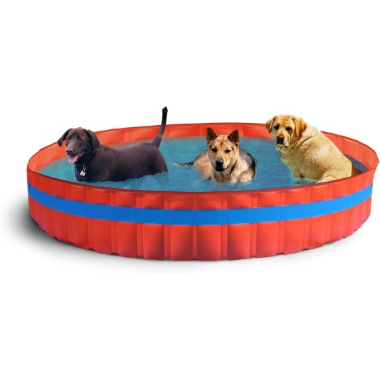 New Plast Dog Pool Diameter 305 cm, Orange, 305 x 305 x 46 cm New Plast Dog Pool Diameter 305 cm, Orange, 305 x 305 x 46 cm