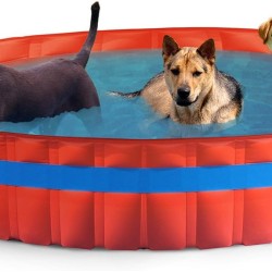 New Plast Dog Pool Diameter 305 cm, Orange, 305 x 305 x 46 cm New Plast Dog Pool Diameter 305 cm, Orange, 305 x 305 x 46 cm