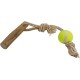 Nobby Coffee Wood with Rope and Ball L, Approx. 56 cm Nobby Coffee Wood with Rope and Ball L, Approx. 56 cm