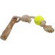 Nobby Coffee Wood with Rope and Ball L, Approx. 56 cm Nobby Coffee Wood with Rope and Ball L, Approx. 56 cm