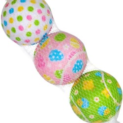 Nobby Easter Tennis Ball Diameter 6.5 cm Set of 3 Net Nobby Easter Tennis Ball Diameter 6.5 cm Set of 3 Net