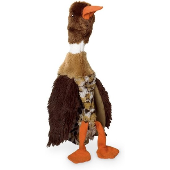 Nobby Flat Duck Plush Animal, 34 cm, Brown