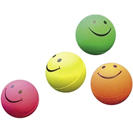 Nobby Foam Rubber Smiley Balls, 4.7 cm, Assorted Colours Nobby Foam Rubber Smiley Balls, 4.7 cm, Assorted Colours