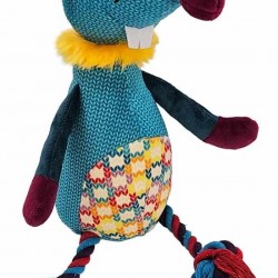 Nobby Plush Mouse with Rope 41 cm Nobby Plush Mouse with Rope 41 cm