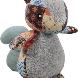 Nobby Plush Squirrel Patchwork 20cm 1 Piece Nobby Plush Squirrel Patchwork 20cm 1 Piece