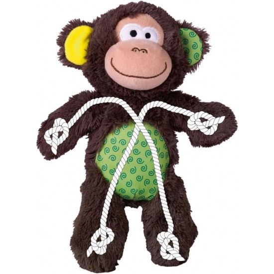 Nobby Plush monkey with rope inside, 28 cm, 1 piece Nobby Plush monkey with rope inside, 28 cm, 1 piece