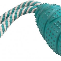 Nobby Solid Rubber Jumper with Rope Jumper: 11 cm, Rope: 14 cm Nobby Solid Rubber Jumper with Rope Jumper: 11 cm, Rope: 14 cm