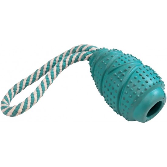 Nobby Solid Rubber Jumper with Rope Jumper: 11 cm, Rope: 14 cm Nobby Solid Rubber Jumper with Rope Jumper: 11 cm, Rope: 14 cm