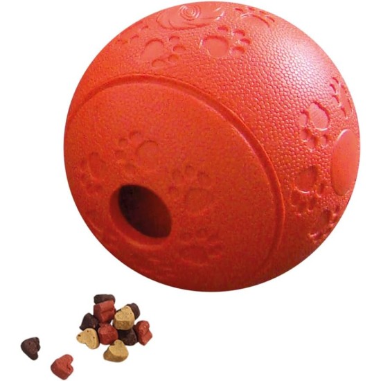 Nobby Solid Rubber Snack Ball Red 11 cm Nobby Solid Rubber Snack Ball Red 11 cm