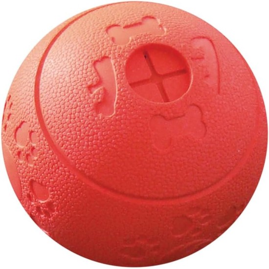 Nobby Solid Rubber Snack Ball Red 11 cm Nobby Solid Rubber Snack Ball Red 11 cm