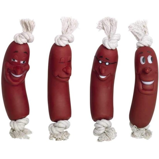 Nobby Vinyl Sausages Classic on Rope Assorted 18 cm Nobby Vinyl Sausages Classic on Rope Assorted 18 cm