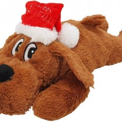 Nobby Xmas Plush Dog Floppy Toy 42 cm, Brown, Pack of 1 Nobby Xmas Plush Dog Floppy Toy 42 cm, Brown, Pack of 1