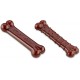 Nylabone, Basted Blast, Extremely Strong Chew Bone, Nylon Dog Toy, Bone Shape, Durable Chew Bone, Bacon and Steak Flavour, Extra Small, for Dogs up to 7 kg, Pack of 2