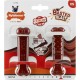 Nylabone, Basted Blast, Extremely Strong Chew Bone, Nylon Dog Toy, Bone Shape, Durable Chew Bone, Bacon and Steak Flavour, Extra Small, for Dogs up to 7 kg, Pack of 2