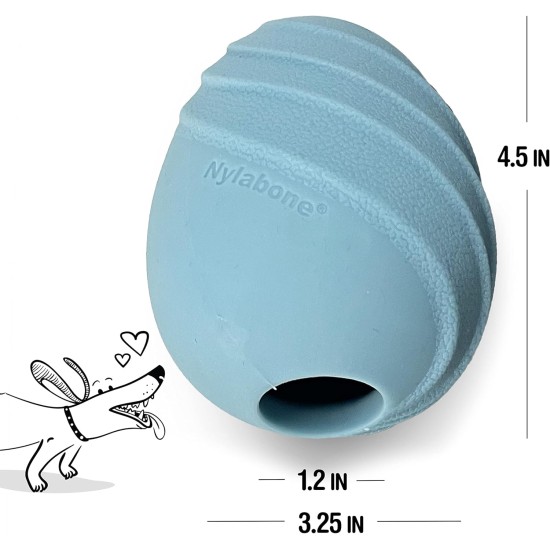 Nylabone Eggi Interactive Dog Toy for Small Dogs, Lightweight, Bouncy, Buoyant, for Creative Play & Dog Training Nylabone Eggi Interactive Dog Toy for Small Dogs, Lightweight, Bouncy, Buoyant, for Creative Play & Dog Training