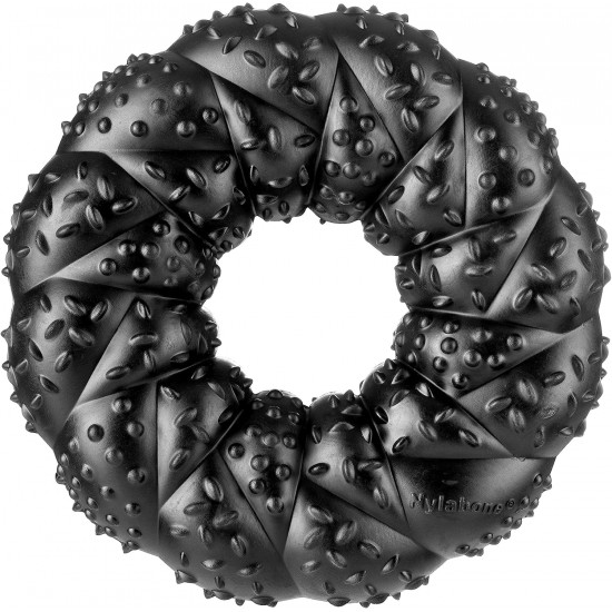 Nylabone Max Natural Rubber Braided Tooth Ring Chew Toy for Dogs, Beef Flavour, Medium, for Dogs up to 16 kg Nylabone Max Natural Rubber Braided Tooth Ring Chew Toy for Dogs, Beef Flavour, Medium, for Dogs up to 16 kg