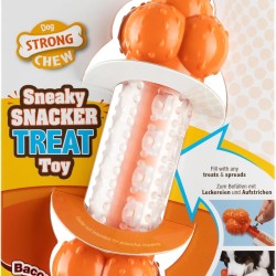 Nylabone, Sneaky Snacker Textured Dog Toy with Treats, Bacon Flavour, Medium, for Dogs up to 16 kg Nylabone, Sneaky Snacker Textured Dog Toy with Treats, Bacon Flavour, Medium, for Dogs up to 16 kg
