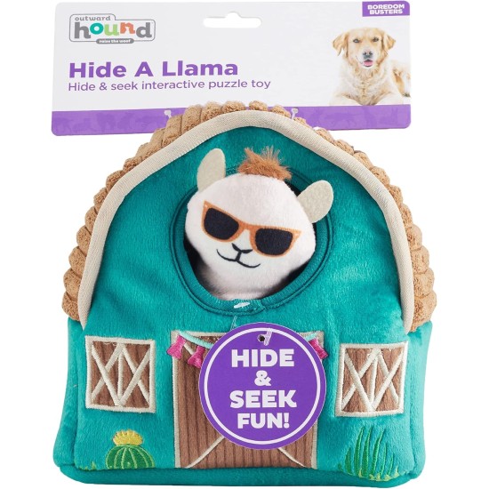Outward Hound Hide A Lama Plush Dog Toy Puzzle Outward Hound Hide A Lama Plush Dog Toy Puzzle