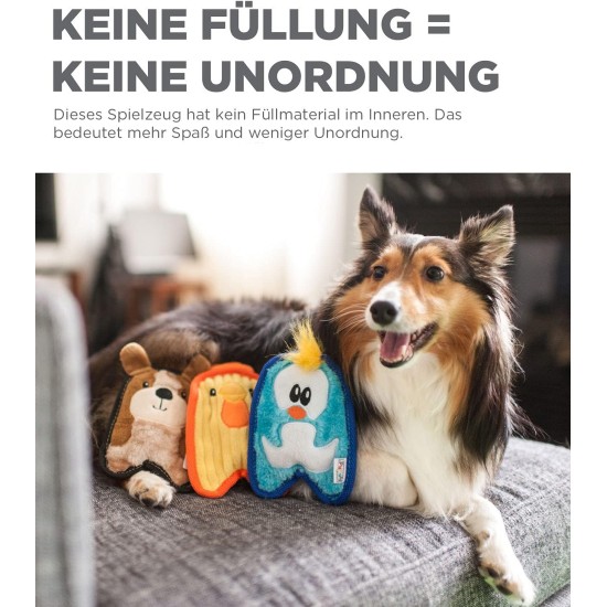 Outward Hound Invincibles Minis - Quietsch-Hundespielzeug - Mini-Huhn - strapazierfähig - Gelb - XS Outward Hound Invincibles Minis - Quietsch-Hundespielzeug - Mini-Huhn - strapazierfähig - Gelb - XS