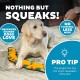 Outward Hound Kyjen 32071 Invincibles Plush Gecko without Stuffing, Durable Dog Toy, Squeaky Toy with 2 Squeakers, Small, Red/Orange Outward Hound Kyjen 32071 Invincibles Plush Gecko without Stuffing, Durable Dog Toy, Squeaky Toy with 2 Squeakers, Small, Red/Orange