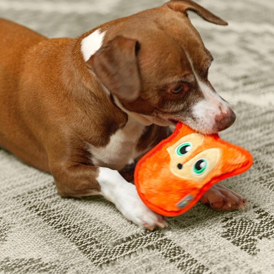 Outward Hound Kyjen 32071 Invincibles Plush Gecko without Stuffing, Durable Dog Toy, Squeaky Toy with 2 Squeakers, Small, Red/Orange Outward Hound Kyjen 32071 Invincibles Plush Gecko without Stuffing, Durable Dog Toy, Squeaky Toy with 2 Squeakers, Small, Red/Orange