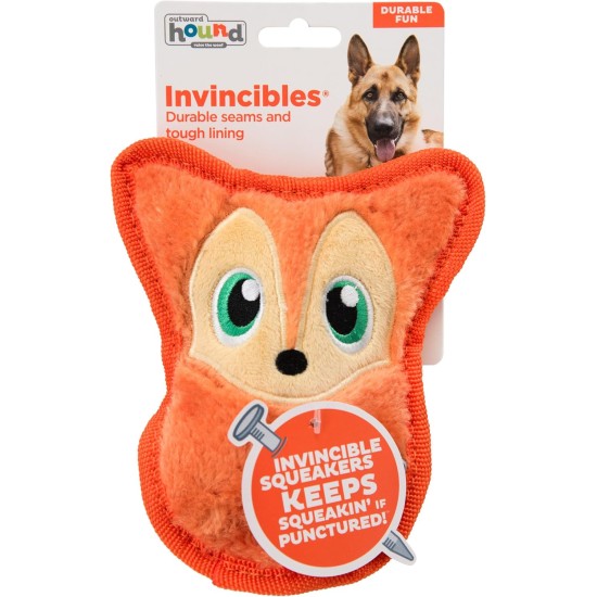Outward Hound Kyjen 32071 Invincibles Plush Gecko without Stuffing, Durable Dog Toy, Squeaky Toy with 2 Squeakers, Small, Red/Orange Outward Hound Kyjen 32071 Invincibles Plush Gecko without Stuffing, Durable Dog Toy, Squeaky Toy with 2 Squeakers, Small, Red/Orange