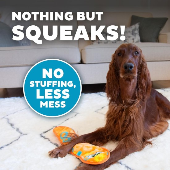 Outward Hound Kyjen 32071 Invincibles Plush Gecko without Stuffing, Durable Dog Toy, Squeaky Toy with 2 Squeakers, Small, Red/Orange Outward Hound Kyjen 32071 Invincibles Plush Gecko without Stuffing, Durable Dog Toy, Squeaky Toy with 2 Squeakers, Small, Red/Orange
