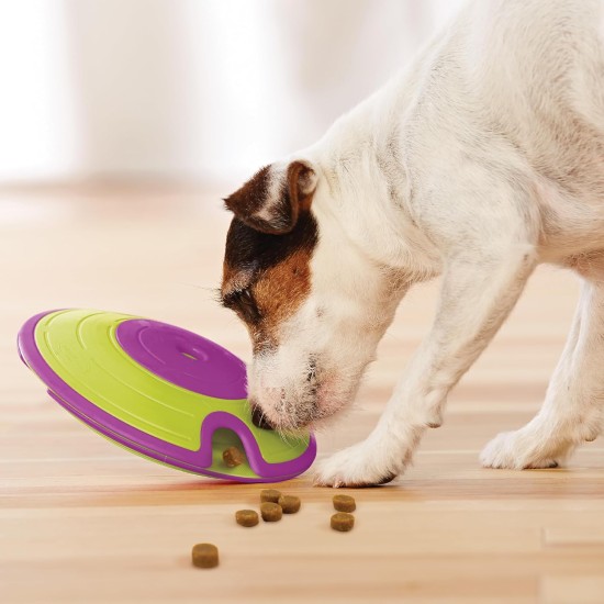 Outward Hound Nina Ottosson Dog Hide N’ Slide, Interactive Dog Toy for Treats, Purple Outward Hound Nina Ottosson Dog Hide N’ Slide, Interactive Dog Toy for Treats, Purple
