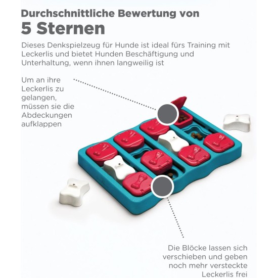 Outward Hound Nina Ottosson MultiPuzzle, Thinking Toy for Dogs, Treat Trays, Interactive Outward Hound Nina Ottosson MultiPuzzle, Thinking Toy for Dogs, Treat Trays, Interactive