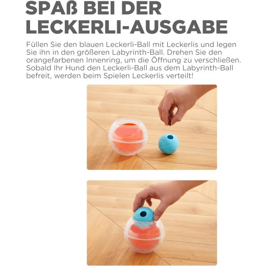 Outward Hound Nina Ottosson Puppy Smart, Interactive Treat Thinking Toy for Dogs, Blue Outward Hound Nina Ottosson Puppy Smart, Interactive Treat Thinking Toy for Dogs, Blue