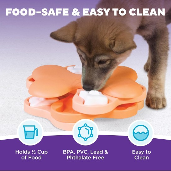Outward Hound Nina Ottosson Puppy Smart, Interactive Treat Thinking Toy for Dogs, Blue Outward Hound Nina Ottosson Puppy Smart, Interactive Treat Thinking Toy for Dogs, Blue