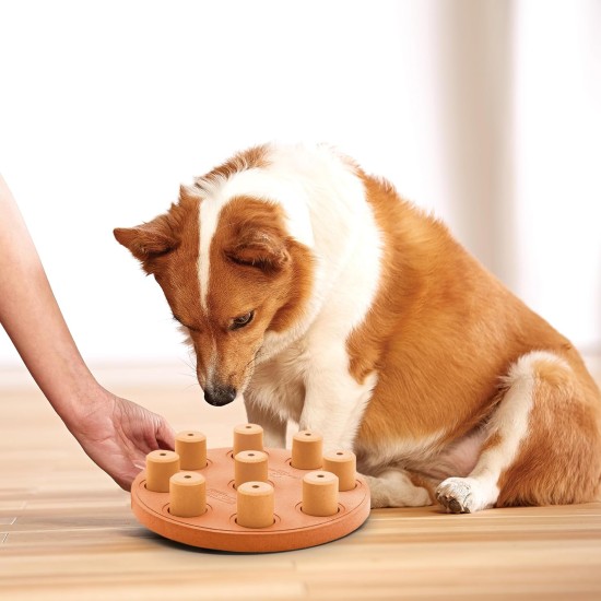 Outward Hound Nina Ottosson Puppy Smart, Interactive Treat Thinking Toy for Dogs, Blue Outward Hound Nina Ottosson Puppy Smart, Interactive Treat Thinking Toy for Dogs, Blue