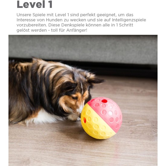 Outward Hound Nina Ottosson Puppy Smart, Interactive Treat Thinking Toy for Dogs, Blue Outward Hound Nina Ottosson Puppy Smart, Interactive Treat Thinking Toy for Dogs, Blue