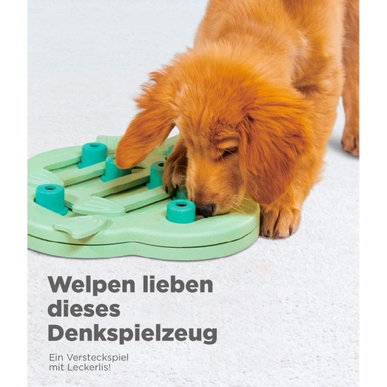 Outward Hound Nina Ottosson Puppy Smart, Interactive Treat Thinking Toy for Dogs, Blue Outward Hound Nina Ottosson Puppy Smart, Interactive Treat Thinking Toy for Dogs, Blue