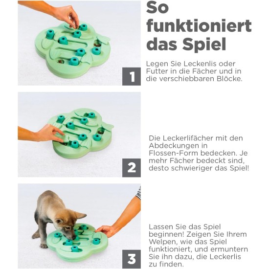 Outward Hound Nina Ottosson Puppy Smart, Interactive Treat Thinking Toy for Dogs, Blue Outward Hound Nina Ottosson Puppy Smart, Interactive Treat Thinking Toy for Dogs, Blue