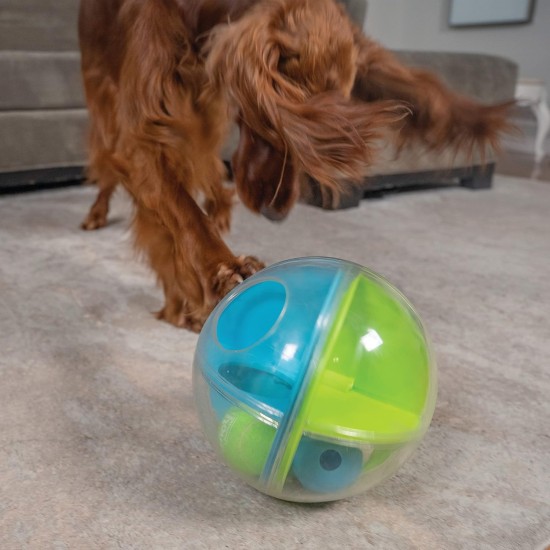 Outward Hound Nina Ottosson Puppy Smart, Interactive Treat Thinking Toy for Dogs, Blue Outward Hound Nina Ottosson Puppy Smart, Interactive Treat Thinking Toy for Dogs, Blue