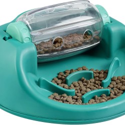Outward Hound Nina Ottosson Spin N' Eat Dog Food Puzzle Feeder, Green Outward Hound Nina Ottosson Spin N' Eat Dog Food Puzzle Feeder, Green