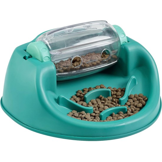 Outward Hound Nina Ottosson Spin N' Eat Dog Food Puzzle Feeder, Green Outward Hound Nina Ottosson Spin N' Eat Dog Food Puzzle Feeder, Green