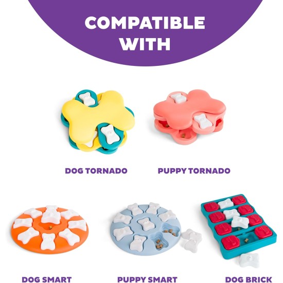 Outward Hound Nina Ottosson Treat Tumble, Interactive Treat Intelligence Toy for Dogs, Blue, Small Outward Hound Nina Ottosson Treat Tumble, Interactive Treat Intelligence Toy for Dogs, Blue, Small